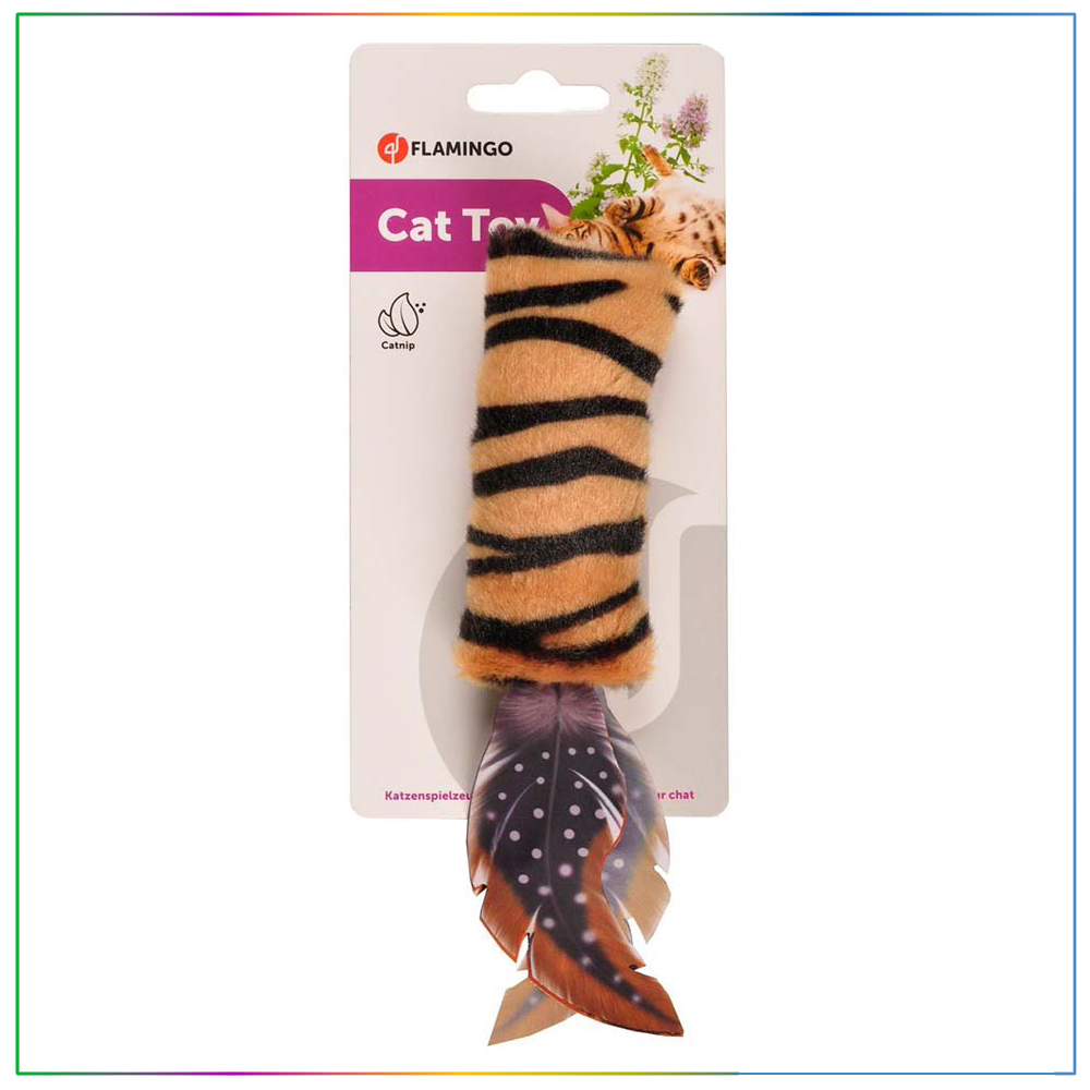 Flamingo Cat Toy Catnip'li Tüylü Dikdörtgen Kedi Oyuncağı