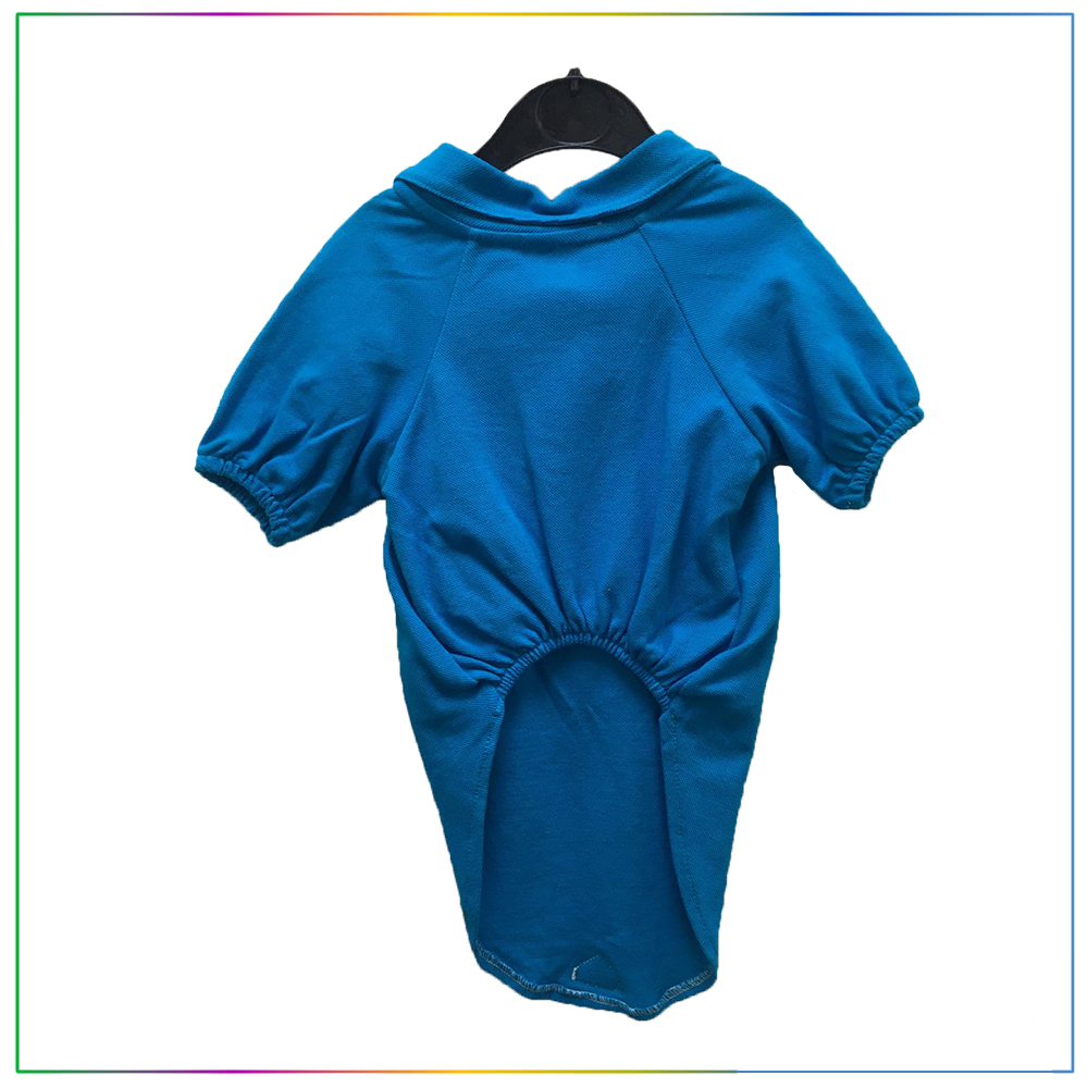 Basic Eva Tshirt Kedi ve Köpek Tişörtü Elbisesi Mavi XL