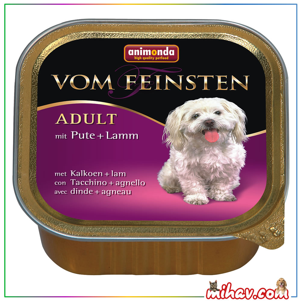 Animonda Vom Feinsten Hindi&amp;Kuzu Etli Konserve Köpek Maması 150 g