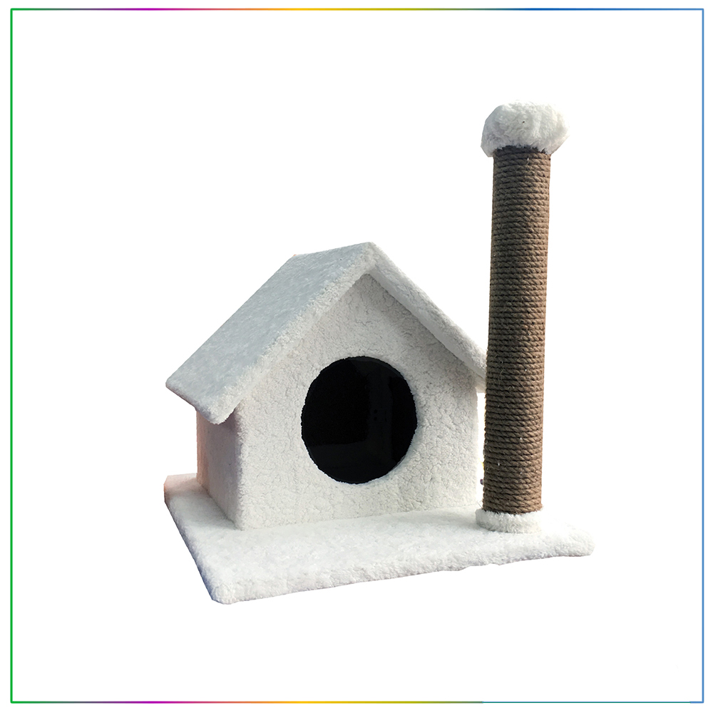 Tırmalama Tahtalı Kedi Evi