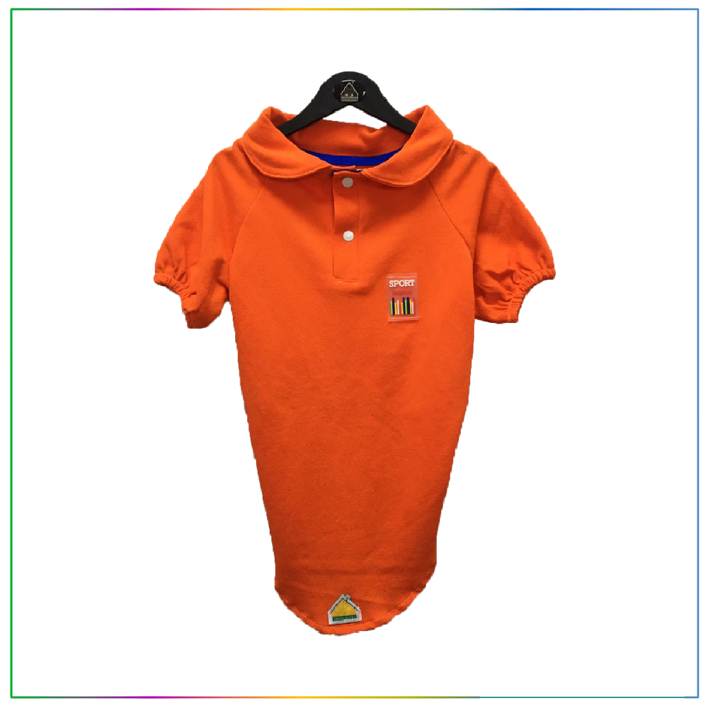 Basic Eva Tshirt Kedi ve Köpek Tişörtü Elbisesi Turuncu XXL