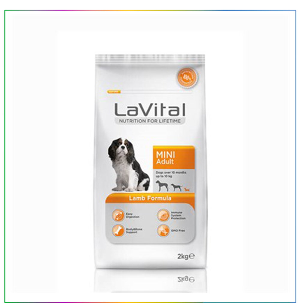 La Vital Kuzu Etli Mini Yetişkin Köpek Maması 2 Kg