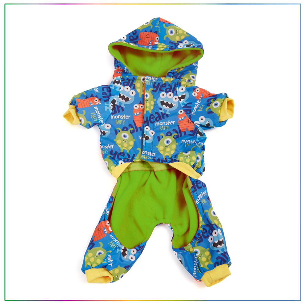 Monster Baskılı Tulum Kedi ve Köpek Elbisesi Large