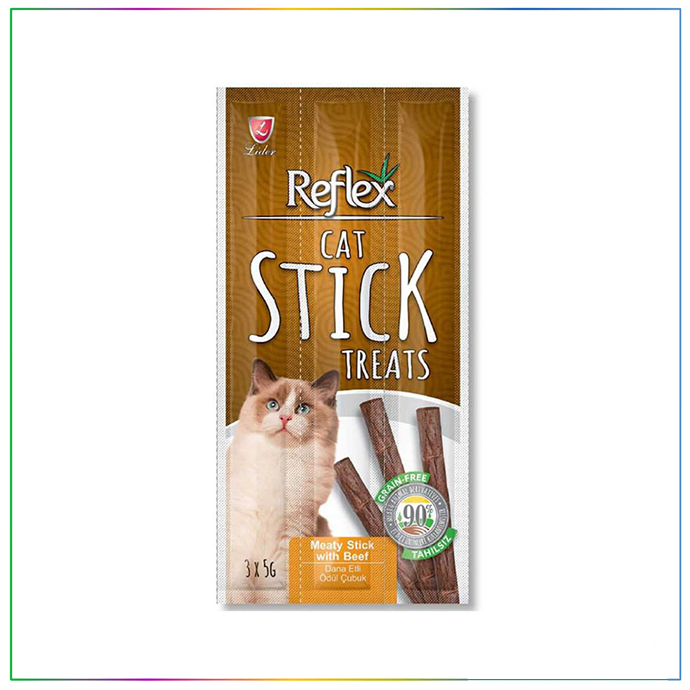Reflex Stick Dana Etli Tahılsız Kedi Ödül Çubuğu 3 adet