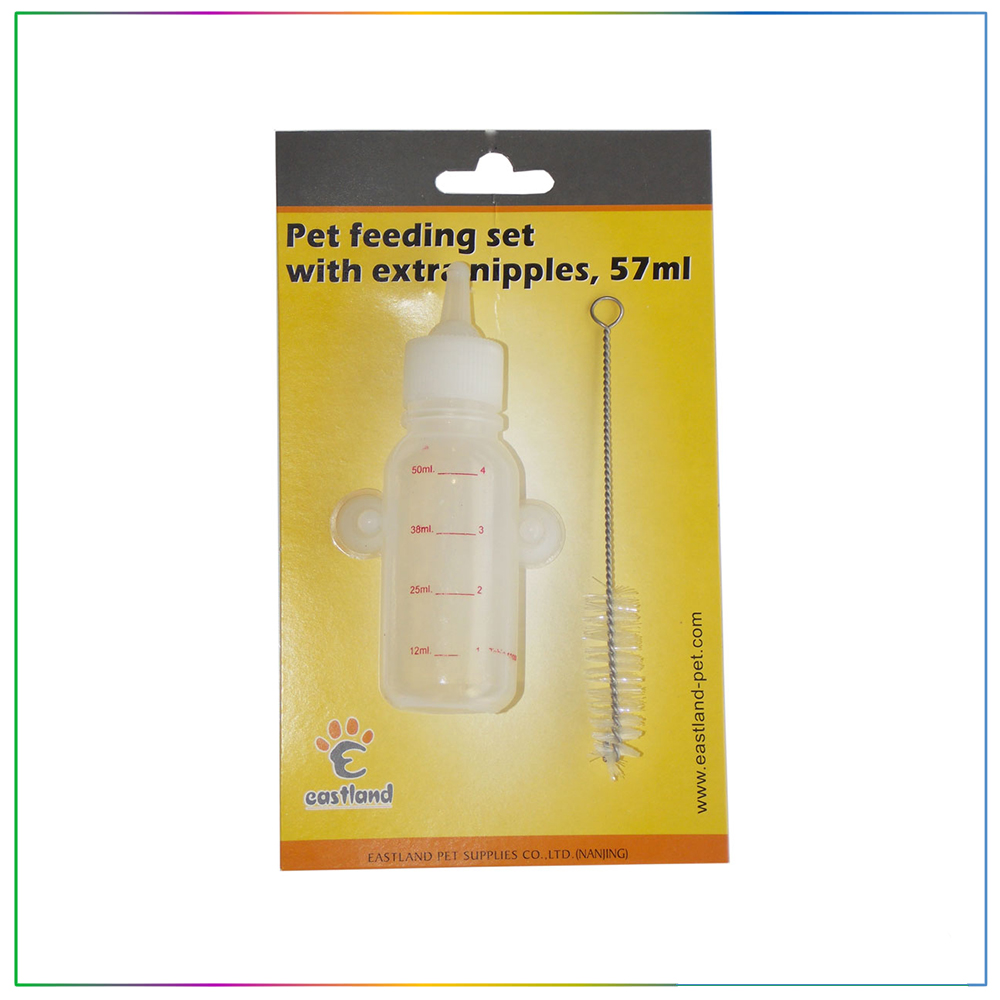Eastland Yavru Kedi Köpek Besleme Biberon + Temizlik Fırçası 50ml