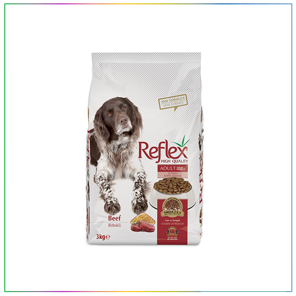 Reflex High Energy Biftekli Yetişkin Köpek Maması 3 Kg
