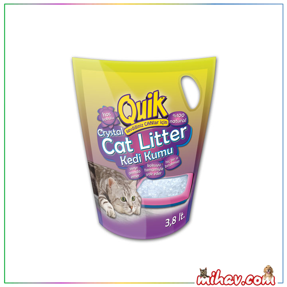 Quik Silika Kristal Tuvalet Kedi Kumu 3.8 litre