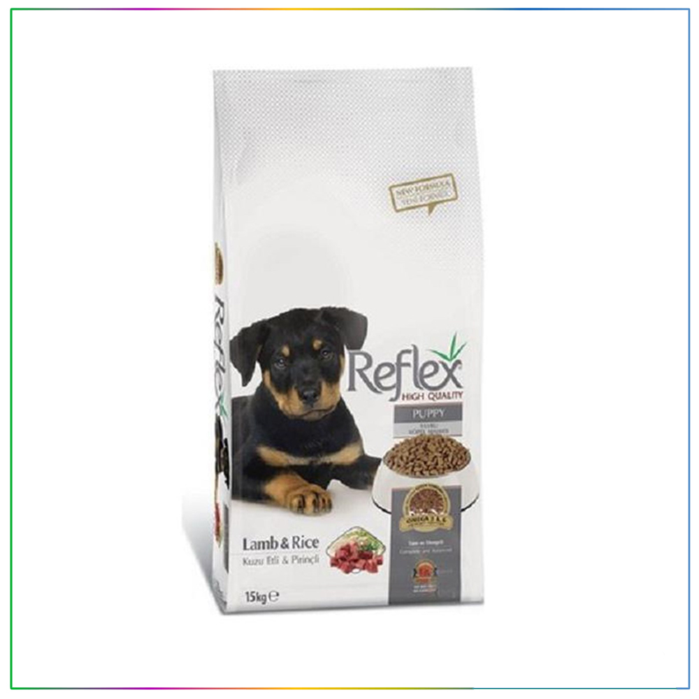 Reflex Puppy Kuzu Etli &amp; Pirinçli Yavru Köpek Maması 15 Kg