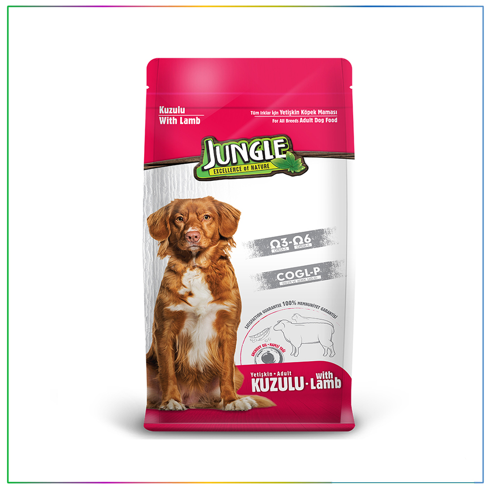 Jungle Kuzu Etli Yetişkin Köpek Maması 15 Kg