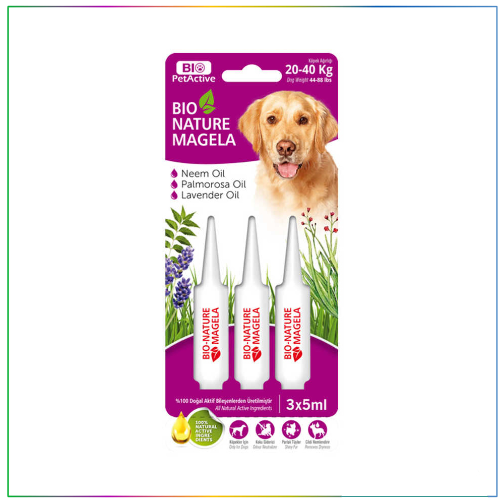 Bio Nature Magela Doğal Köpek Deri Tüy Bakım Damlatma Ense Damlası 5 ml