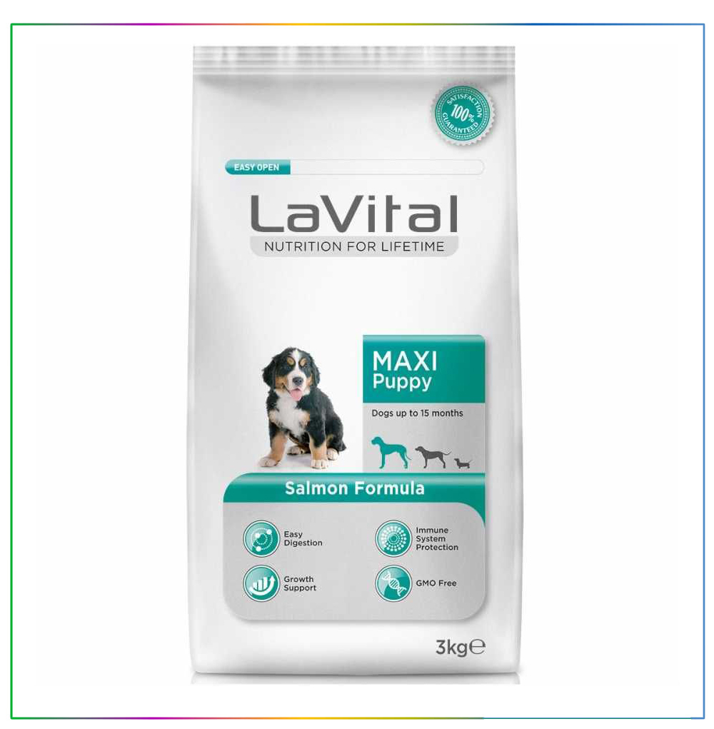La Vital Somonlu Maxi Yavru Köpek Maması 3 Kg