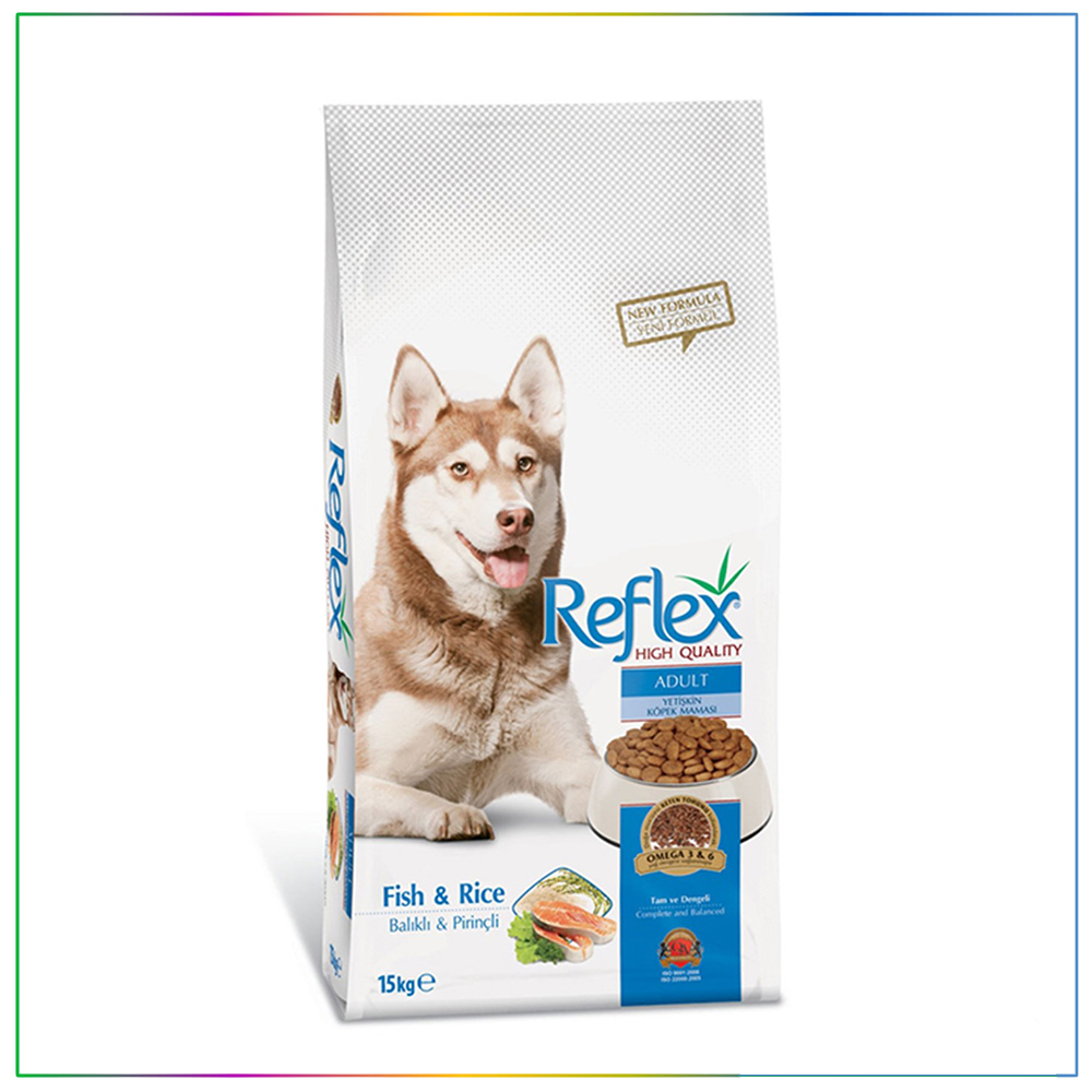 Reflex Balıklı ve Pirinçli Yetişkin Köpek Maması 15 Kg