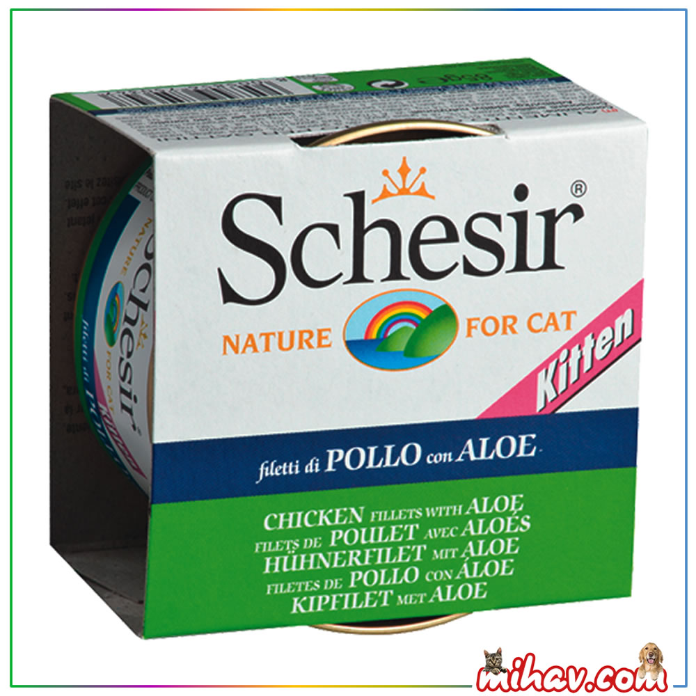 Schesir Tavuklu ve Aloeveralı Yavru Yaş Kedi Maması 85 Gr