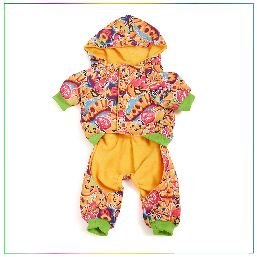 Candy Baskılı Tulum Kedi ve Köpek Elbisesi Small