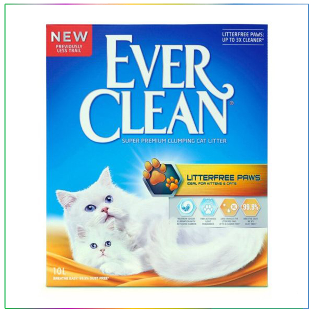 Ever Clean Litter Free Paws Küçük Patiler için Kedi Kumu 10 Litre