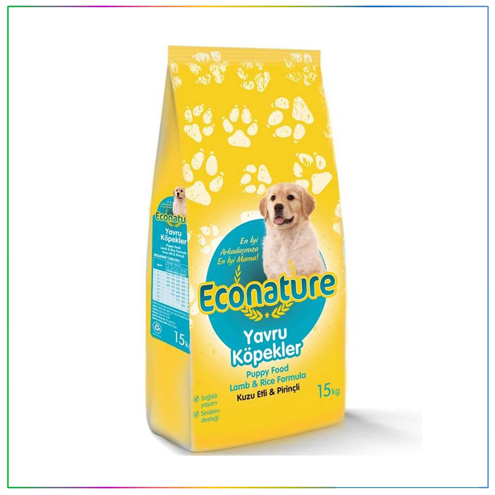 Econature Kuzulu Yavru Köpek Maması 15Kg