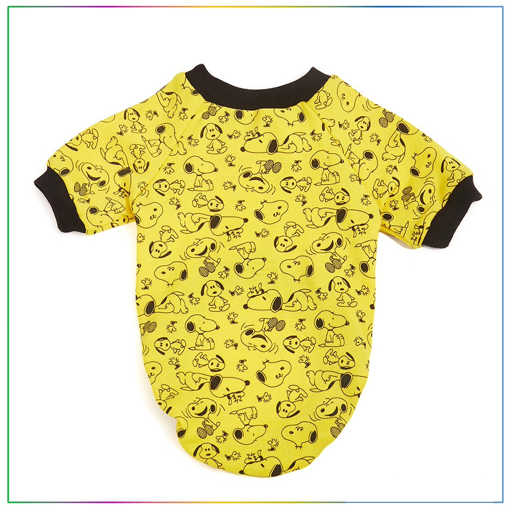 Snoopy Baskılı Sweatshirt Kedi ve Köpek Elbisesi Large