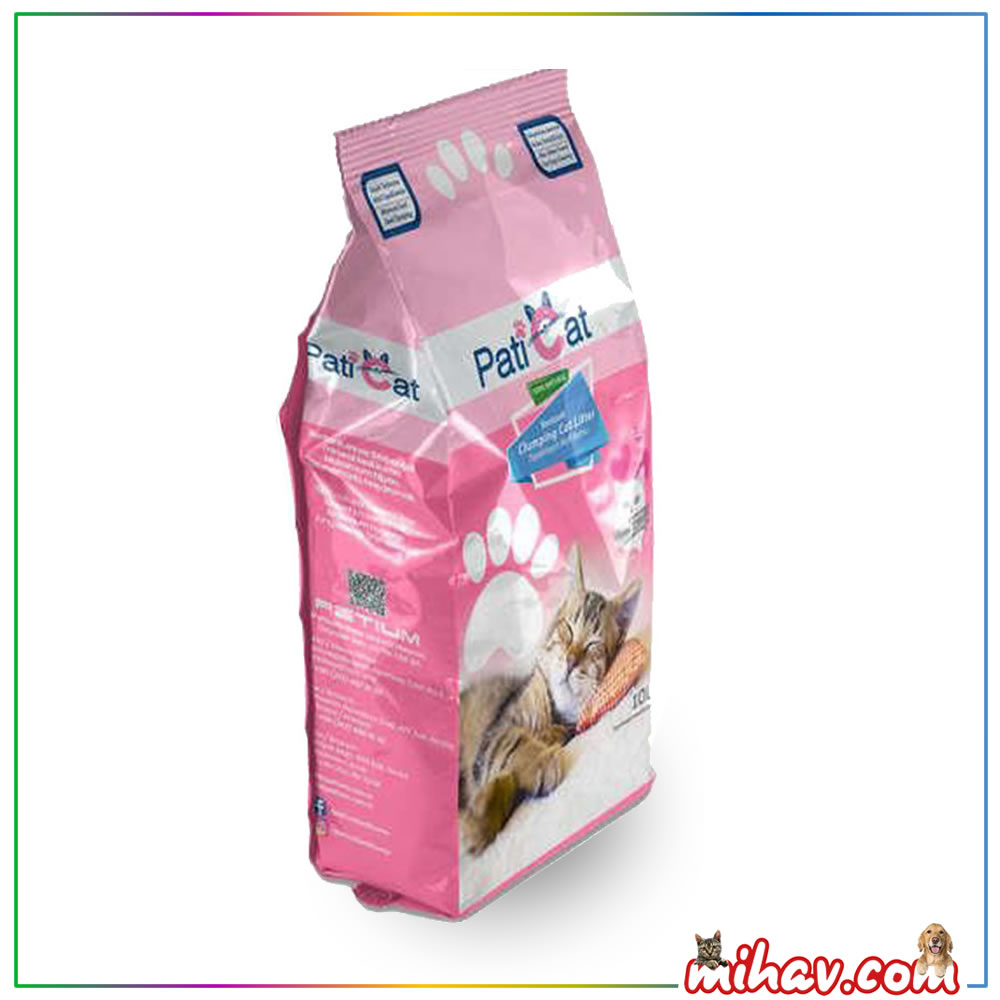 PatiCat Doğal Pudralı Sabun Kokulu Kalın Taneli Kedi Kumu 10 Lt